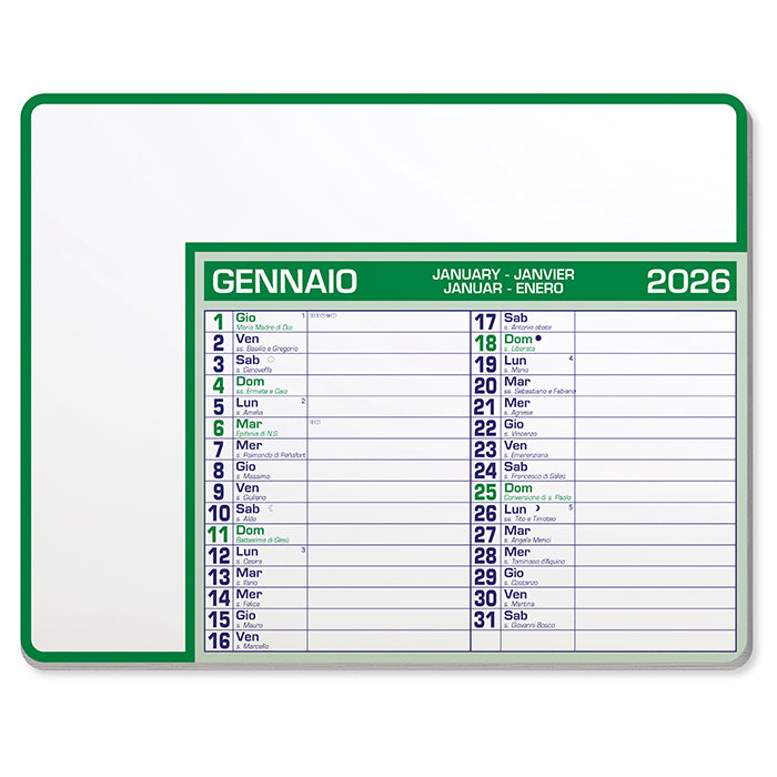 PA782 - CALENDAR PAD EDGE