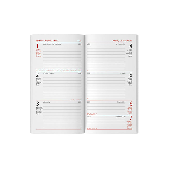 PB209 - AGENDA SETTIMANALE