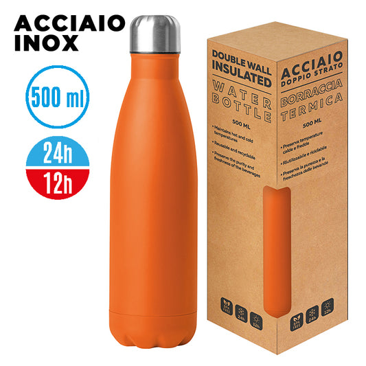 PC414 - STEEL MAT BOTTLE 500