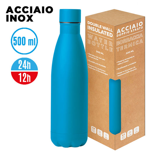PC416 - STEEL MAT BOTTLE 500 FLAT