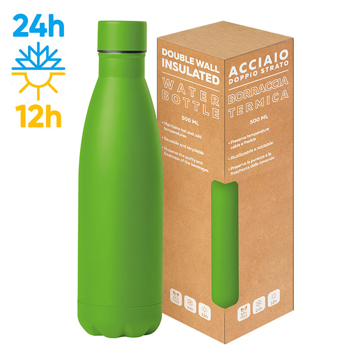 PC416 - STEEL MAT BOTTLE 500 FLAT