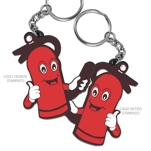 Portachiavi 2D personalizzati max 5x5 cm CLEF Cod. ZG20702 | FullCustom Portachiavi in PVC personalizzato CLEF 5 (50x50 mm)