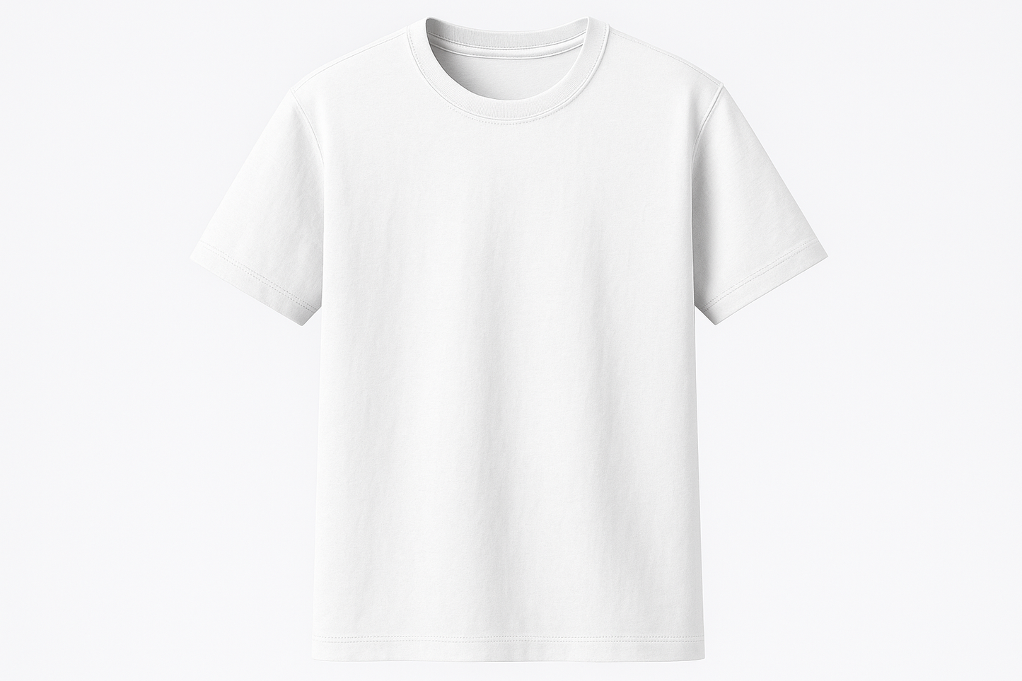 t-shirt adulto cotone
girocollo a costina rinforzata
ribattitura doppio ago su collo, maniche e orlo
nastro di rinforzo interno
