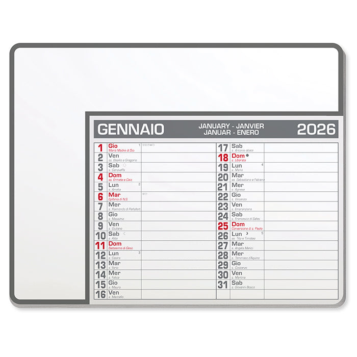 PA782 - CALENDAR PAD EDGE