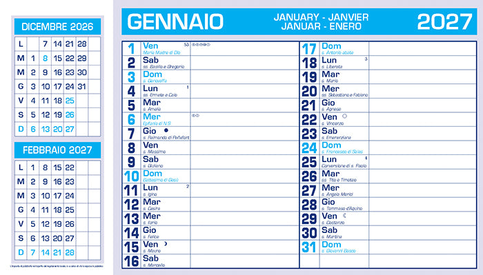 PA782 - CALENDAR PAD EDGE