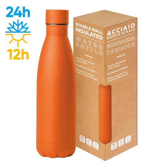 PC416 - STEEL MAT BOTTLE 500 FLAT