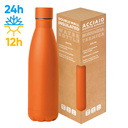 PC416 - STEEL MAT BOTTLE 500 FLAT