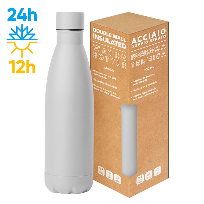 PC416 - STEEL MAT BOTTLE 500 FLAT