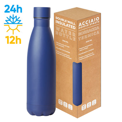 PC416 - STEEL MAT BOTTLE 500 FLAT