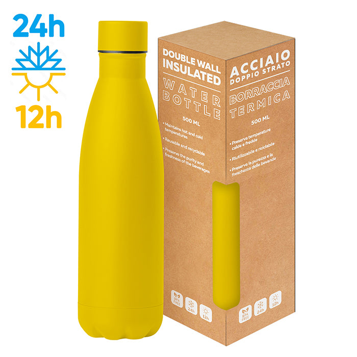 PC416 - STEEL MAT BOTTLE 500 FLAT