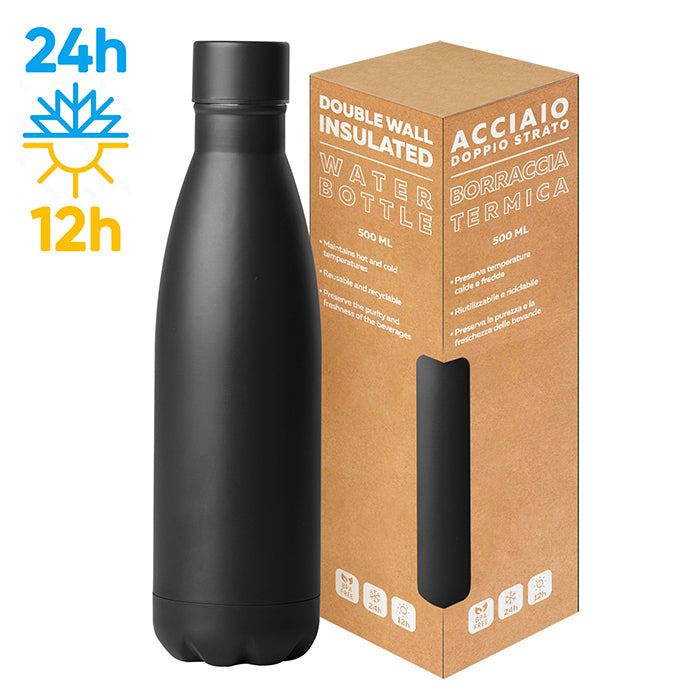 PC416 - STEEL MAT BOTTLE 500 FLAT