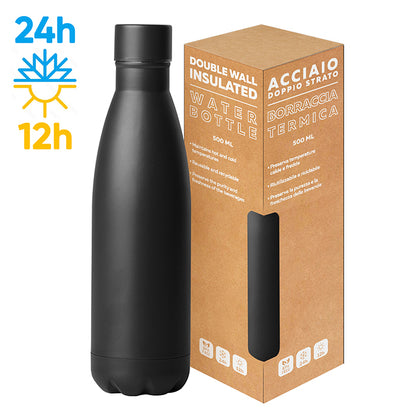 PC416 - STEEL MAT BOTTLE 500 FLAT