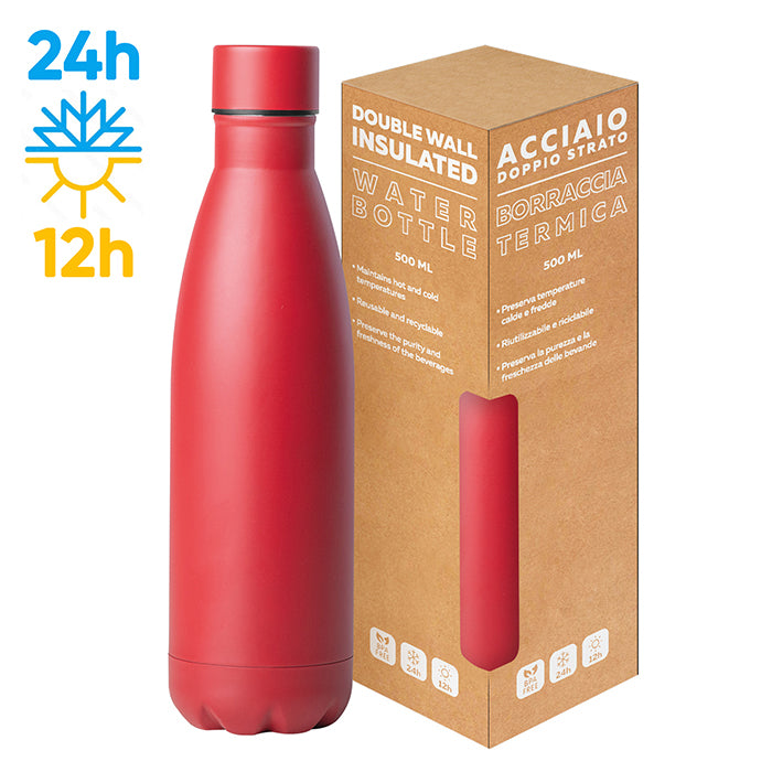 PC416 - STEEL MAT BOTTLE 500 FLAT