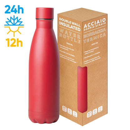 PC416 - STEEL MAT BOTTLE 500 FLAT