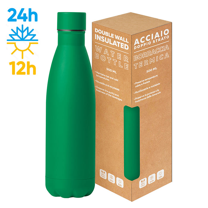 PC416 - STEEL MAT BOTTLE 500 FLAT