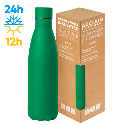 PC416 - STEEL MAT BOTTLE 500 FLAT