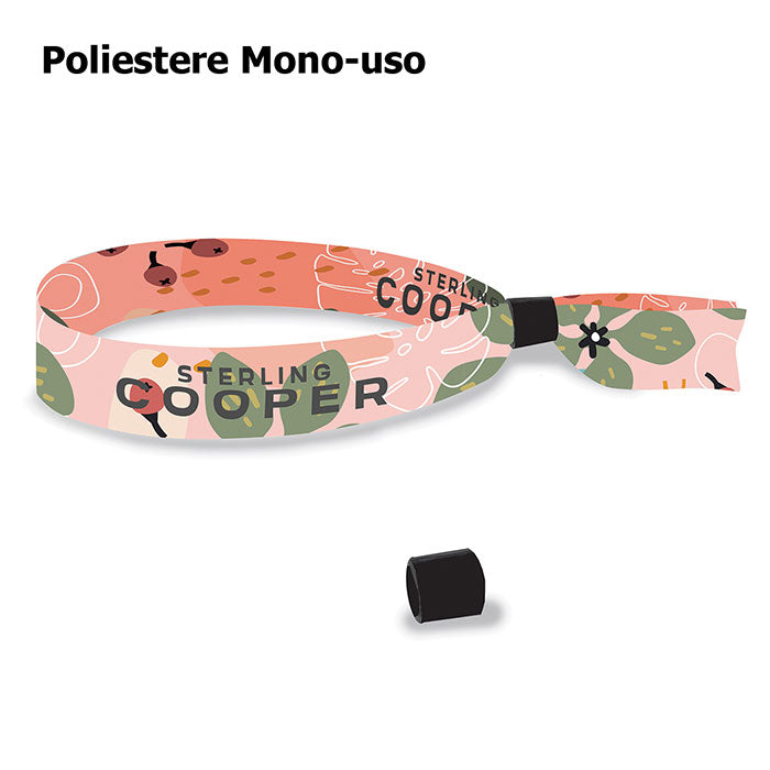 Braccialetti monouso in tessuto personalizzati Cod. ZG20221 | FullCustom