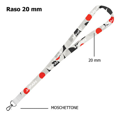 Lacci collo personalizzati in raso da 20 15 e 25 mm
