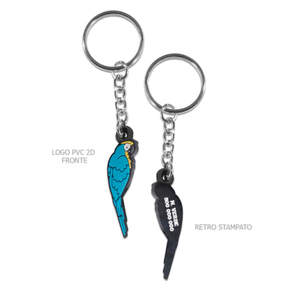 Portachiavi sagomati 2D max 3x3 cm CLEF Cod. ZG20700 | FullCustom Portachiavi in PVC personalizzato CLEF 3 (30x30 mm)