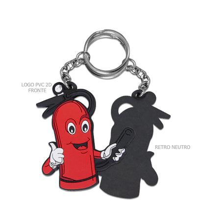 Portachiavi 2D personalizzati max 5x5 cm CLEF Cod. ZG20702 | FullCustom Portachiavi in PVC personalizzato CLEF 5 (50x50 mm)