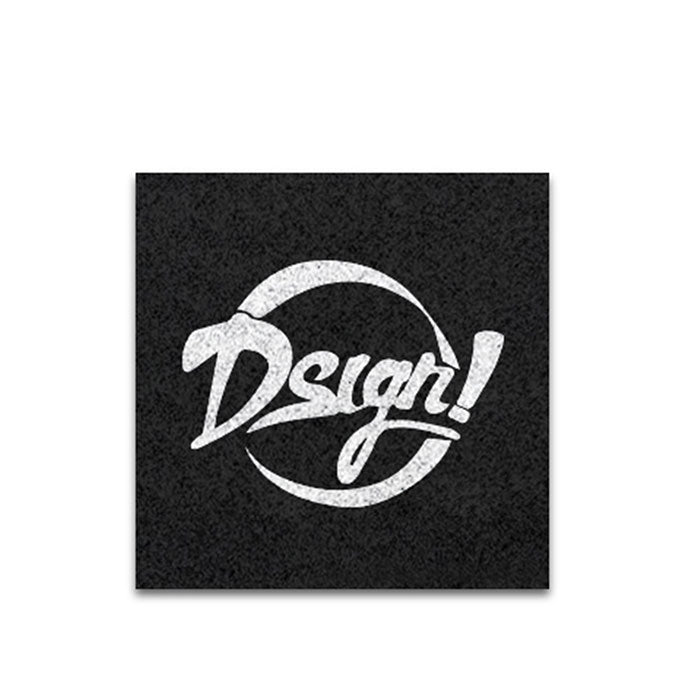 Zerbino personalizzato con intarsio 100x100 cm Cod. ZG21101 | FullCustom Zerbino personalizzato con intarsio 100x100 cm in PP agugliato effetto cocco sintetico resistente