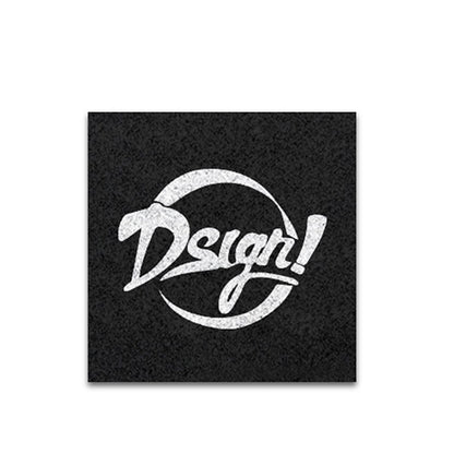 Zerbino personalizzato con intarsio 100x100 cm Cod. ZG21101 | FullCustom Zerbino personalizzato con intarsio 100x100 cm in PP agugliato effetto cocco sintetico resistente