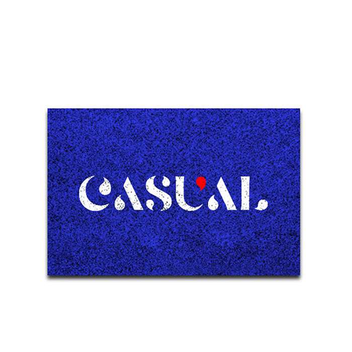 Zerbino intarsiato 100x150 cm Cod. ZG21102 | FullCustom Zerbino personalizzato con intarsio 100x150 cm in PP agugliato effetto cocco sintetico resistente