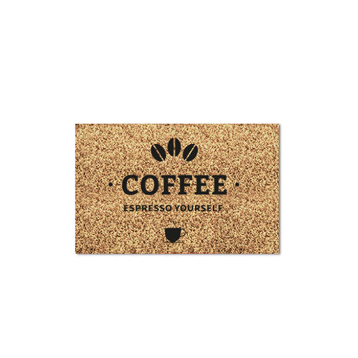 Zerbino personalizzato con intarsio 60x90 cm Cod. ZG21106 | FullCustom Zerbino personalizzato con intarsio 60x90 cm in PP agugliato effetto cocco sintetico resistente