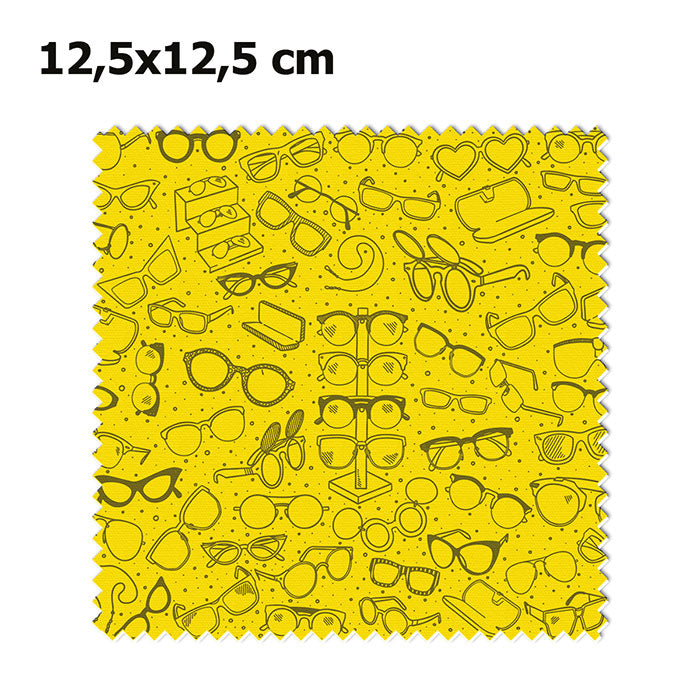 Pannetti stampati 12,5x12,5 cm Cod. ZG22100 | FullCustom I panni per occhiali ideali utili non solo per la pulizia di occhiali da vista o occhiali da sole,