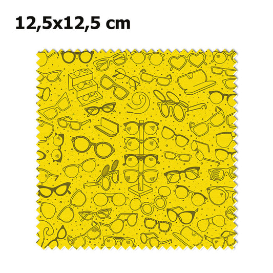 Pannetti stampati 12,5x12,5 cm Cod. ZG22100 | FullCustom I panni per occhiali ideali utili non solo per la pulizia di occhiali da vista o occhiali da sole,