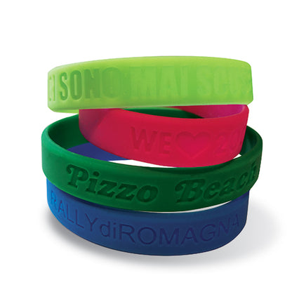 Braccialetti silicone personalizzati con logo scavato BRACELET Cod. ZG22610 | FullCustom