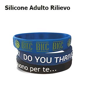 Braccialetti silicone personalizzati a rilievo BRACELET Cod. ZG22620 | FullCustom