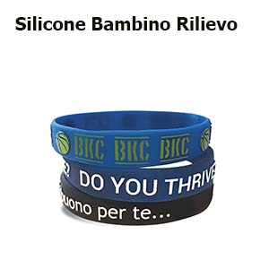 Braccialetti bambini silicone personalizzati a rilievo BRACELET Cod. ZG22620 | FullCustom