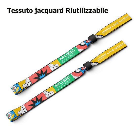 Braccialetti in tessuto ricamati Cod. ZG24221 | FullCustom