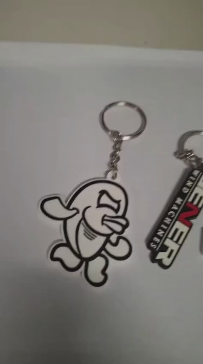 Portachiavi personalizzati 2D max 4x4 cm CLEF Cod. ZG20701 | FullCustom Portachiavi in PVC personalizzato CLEF 4 (40x40 mm)