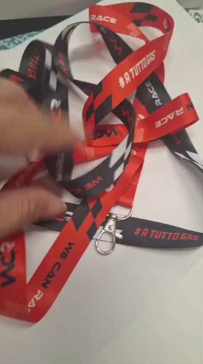 Lacci collo personalizzati in raso da 20 15 e 25 mm