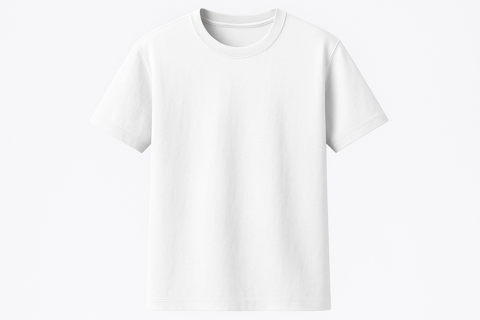 t-shirt adulto cotone
girocollo a costina rinforzata
ribattitura doppio ago su collo, maniche e orlo
nastro di rinforzo interno